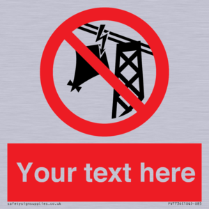 Custom prohibition do not fly kites near overhead electrical power lines